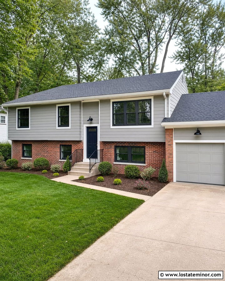 Dove Grey House With Brick And Charcoal Roof - 30 Dove Grey House Design With Roof Ideas
