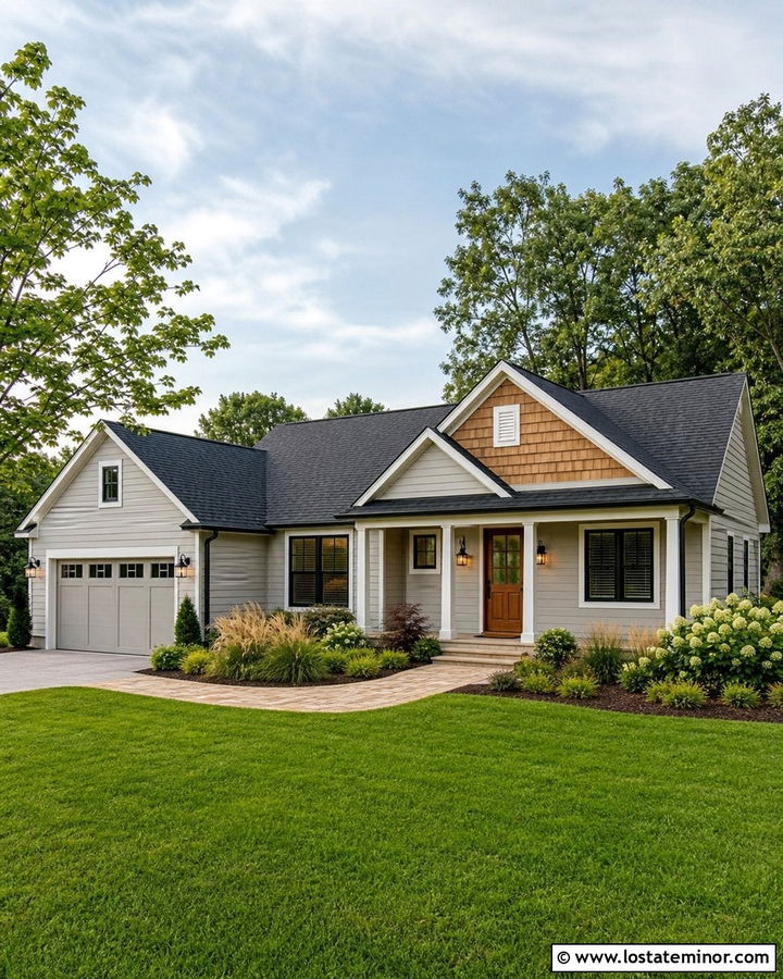 Dove Grey House With Cedar Shake And Charcoal Roof - 30 Dove Grey House Design With Cedar Shake Ideas