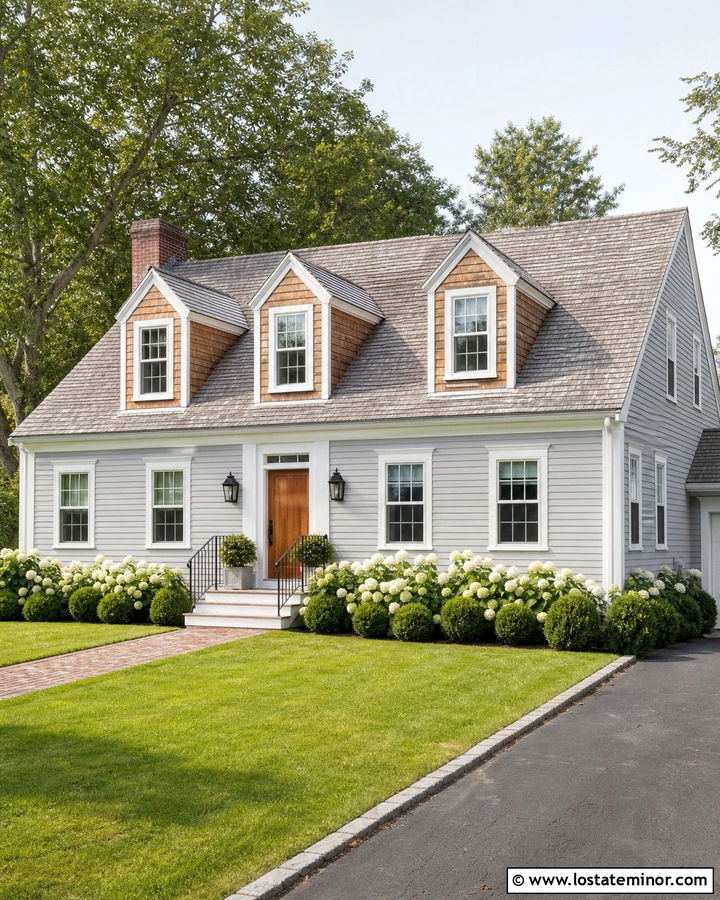 Dove Grey House With Cedar Shake Dormers - 30 Dove Grey House Design With Cedar Shake Ideas