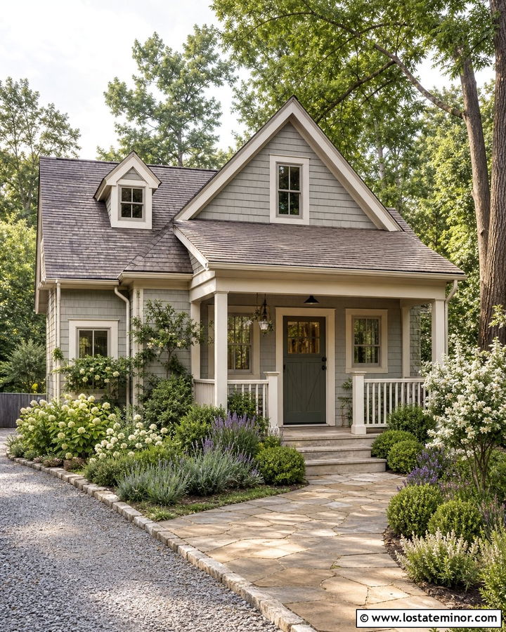 Dove Grey House With Cream Trim And Dutch Door - 30 Dove Grey House Design With Dutch Door Ideas