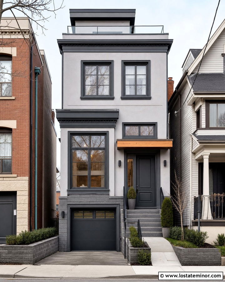 Dove Grey House With Dark Grey Trim - 30 Dove Grey House Design With Trim Ideas