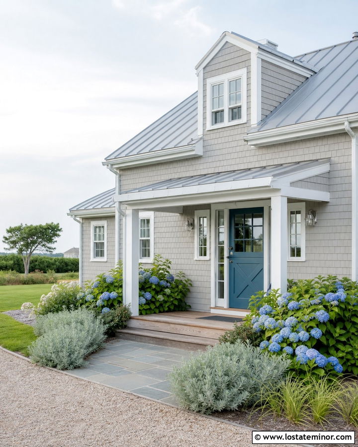 Dove Grey House With Dusty Blue Dutch Door - 30 Dove Grey House Design With Dutch Door Ideas