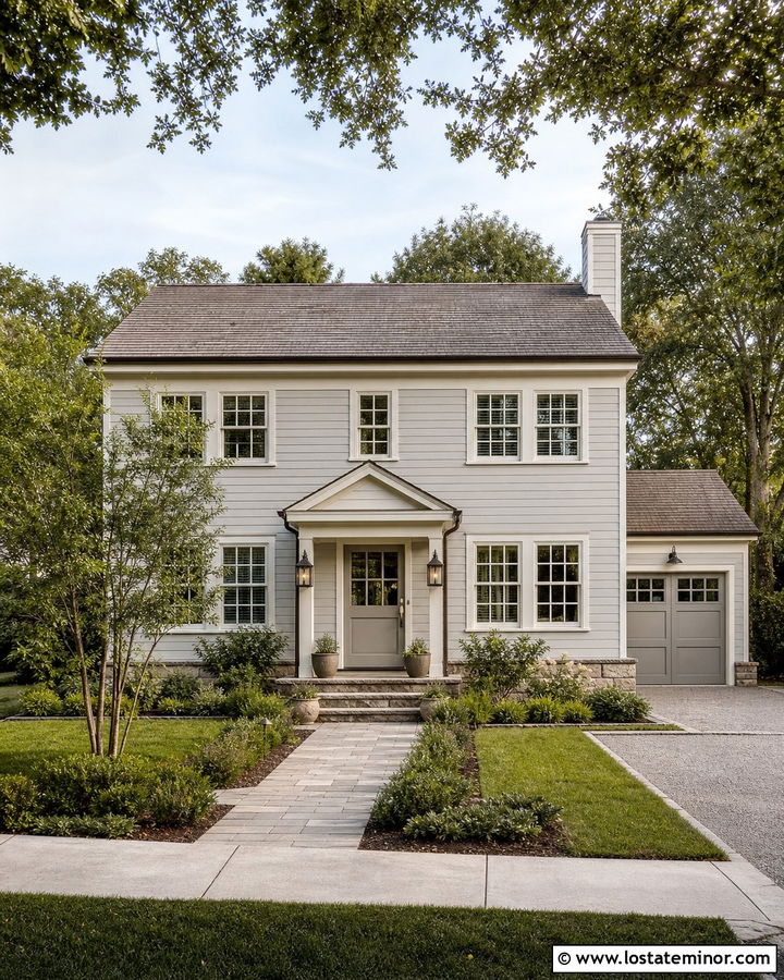 Dove Grey House With Greige Dutch Door - 30 Dove Grey House Design With Dutch Door Ideas