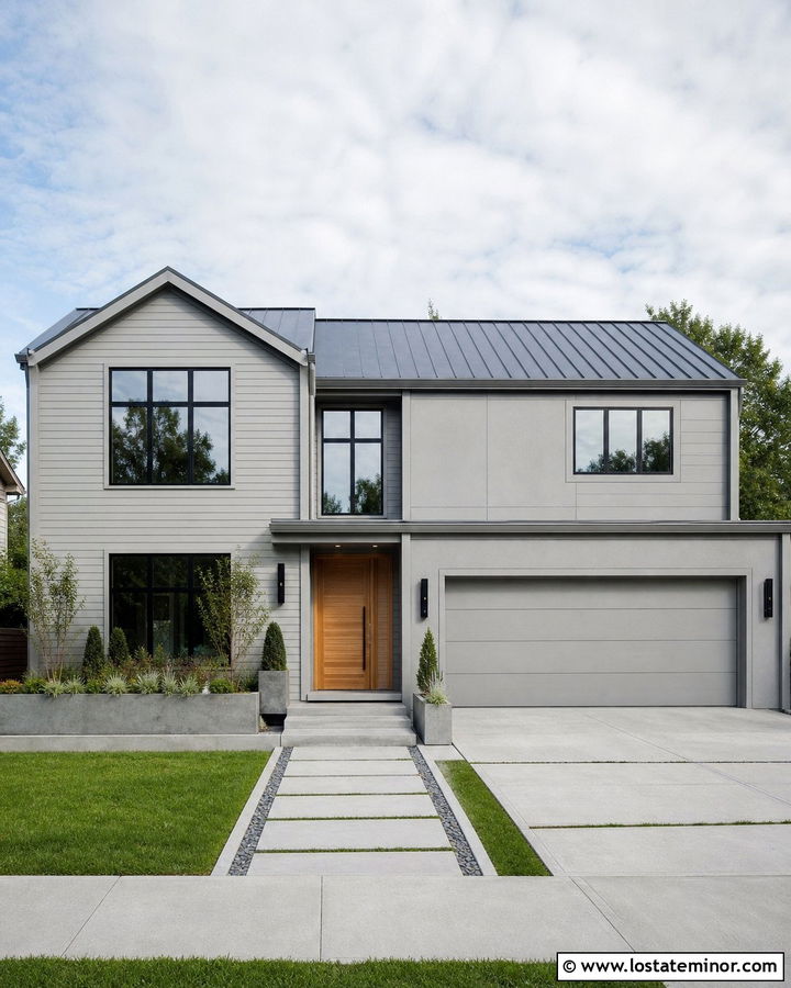Dove Grey House With Matching Trim - 30 Dove Grey House Design With Trim Ideas