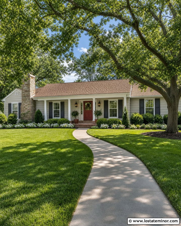 Dove Grey House With Red Dutch Door - 30 Dove Grey House Design With Dutch Door Ideas
