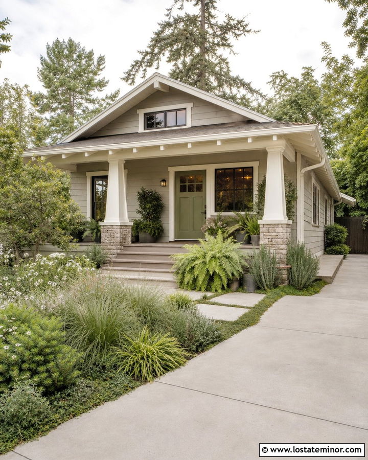 Dove Grey House With Sage Green Dutch Door - 30 Dove Grey House Design With Dutch Door Ideas