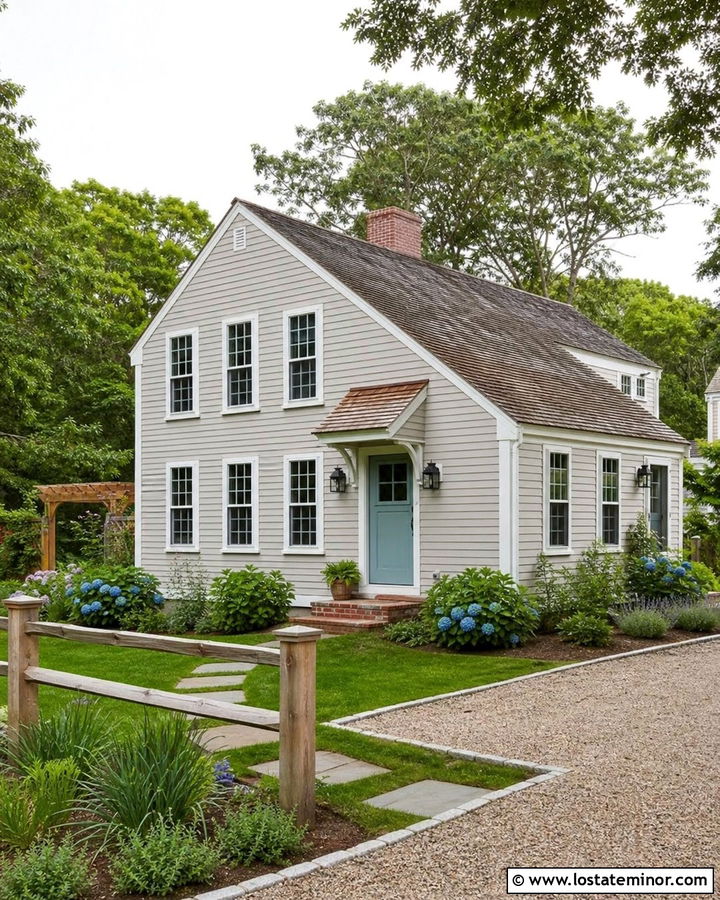 Dove Grey House With Side Entry Dutch Door - 30 Dove Grey House Design With Dutch Door Ideas