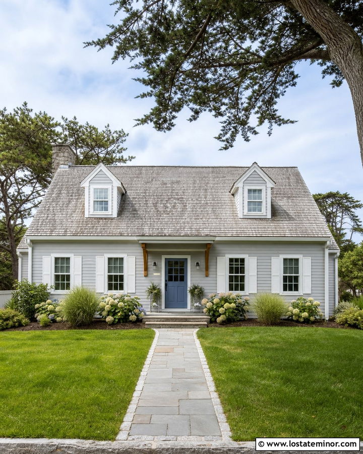 Dove Grey House With Weathered Wood Roof - 30 Dove Grey House Design With Roof Ideas