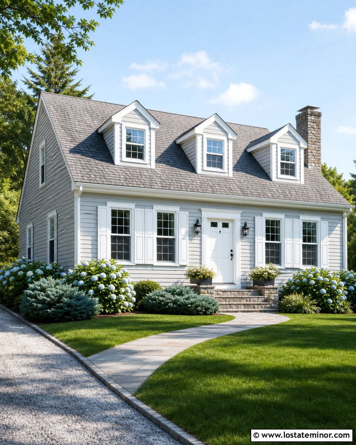 Dove Grey House With White Front Door - 30 Dove Grey House Design With Front Door Ideas