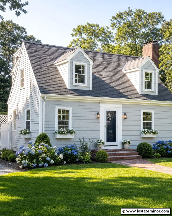 Dove Grey House With White Storm Door - 30 Dove Grey House Design With Storm Door Ideas