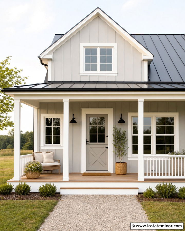Dove Grey House With White Trim And Dutch Door - 30 Dove Grey House Design With Dutch Door Ideas