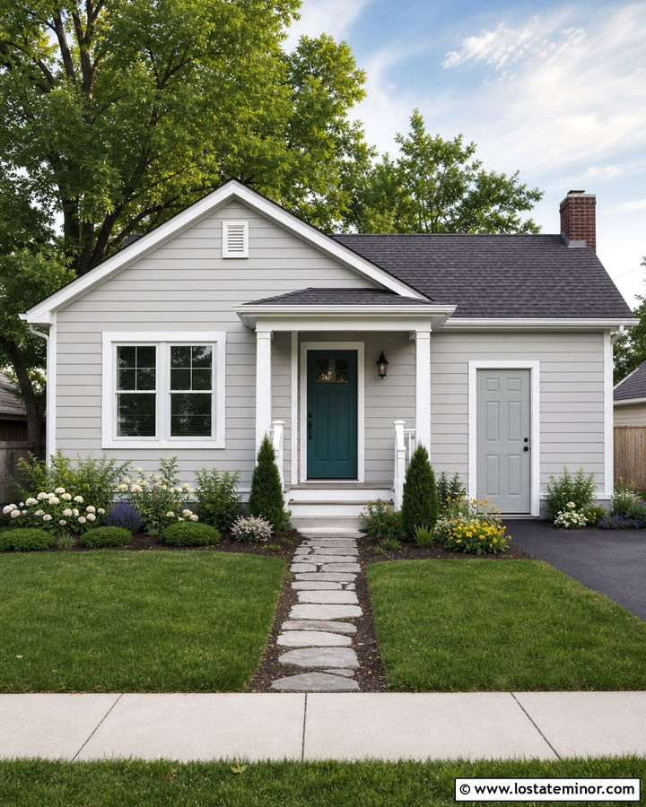 Dove Grey Siding On A Small House - 30 Dove Grey House Design With Siding Ideas