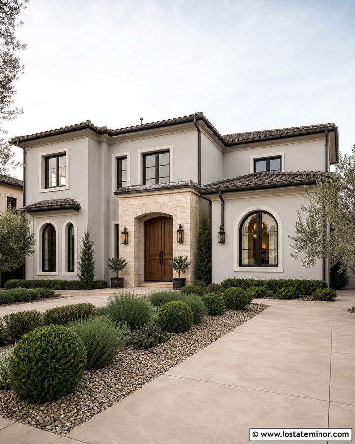 Dove Grey Siding With Bronze Accents - 30 Dove Grey House Design With Siding Ideas