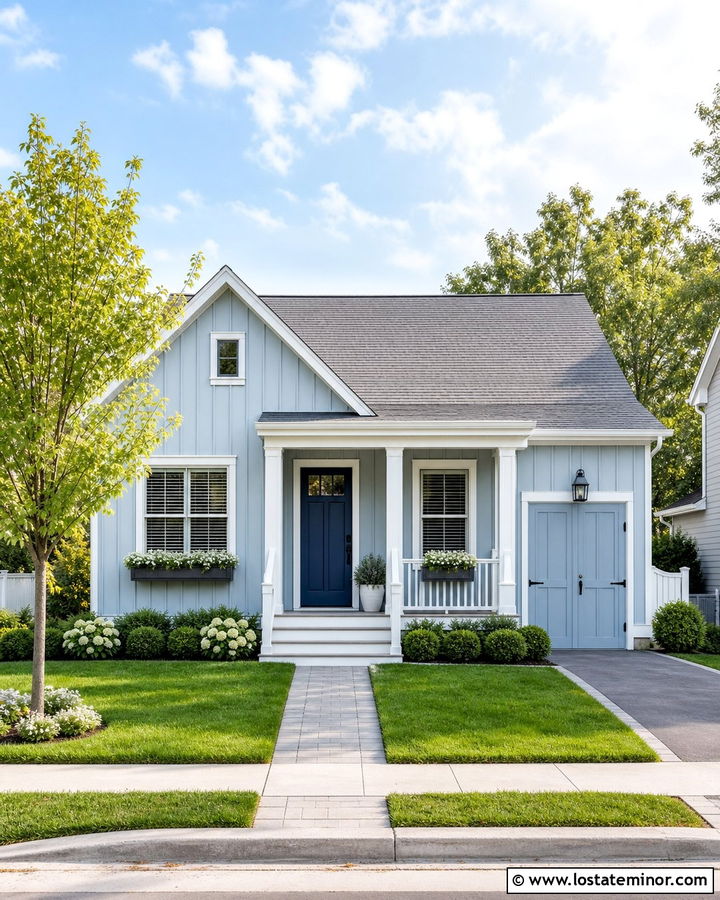 Dusty Blue Board And Batten Small House - 30 Dusty Blue House Design With Board and Batten Ideas