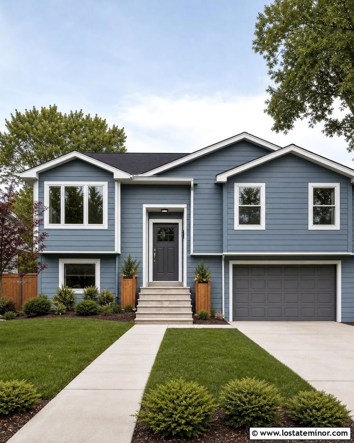 Dusty Blue House With Gray Dutch Door - 30 Dusty Blue House Design With Dutch Door Ideas