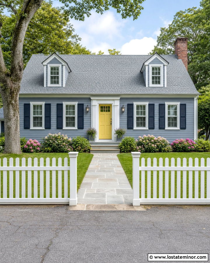 Dusty Blue House With Light Gray Roof - 30 Dusty Blue House Design With Roof Ideas