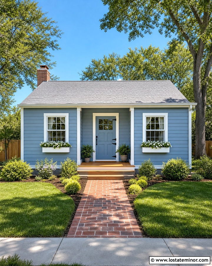 Dusty Blue House With Matching Dutch Door - 30 Dusty Blue House Design With Dutch Door Ideas