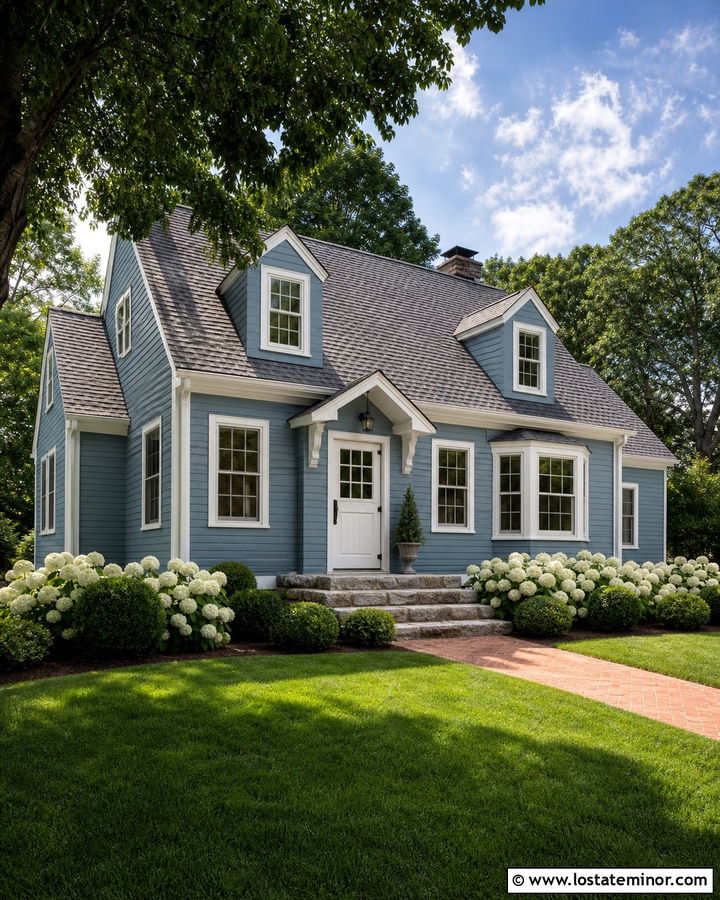 Dusty Blue House With White Dutch Door - 30 Dusty Blue House Design With Dutch Door Ideas
