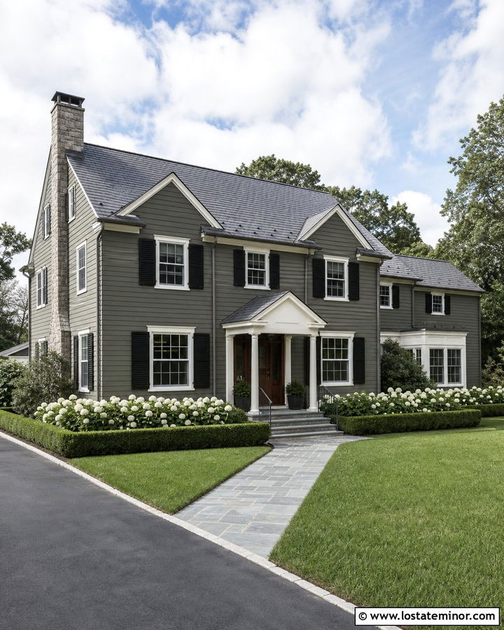 Forest Green House With Bluestone Walkway - 30 Forest Green House Design With Walkway Ideas