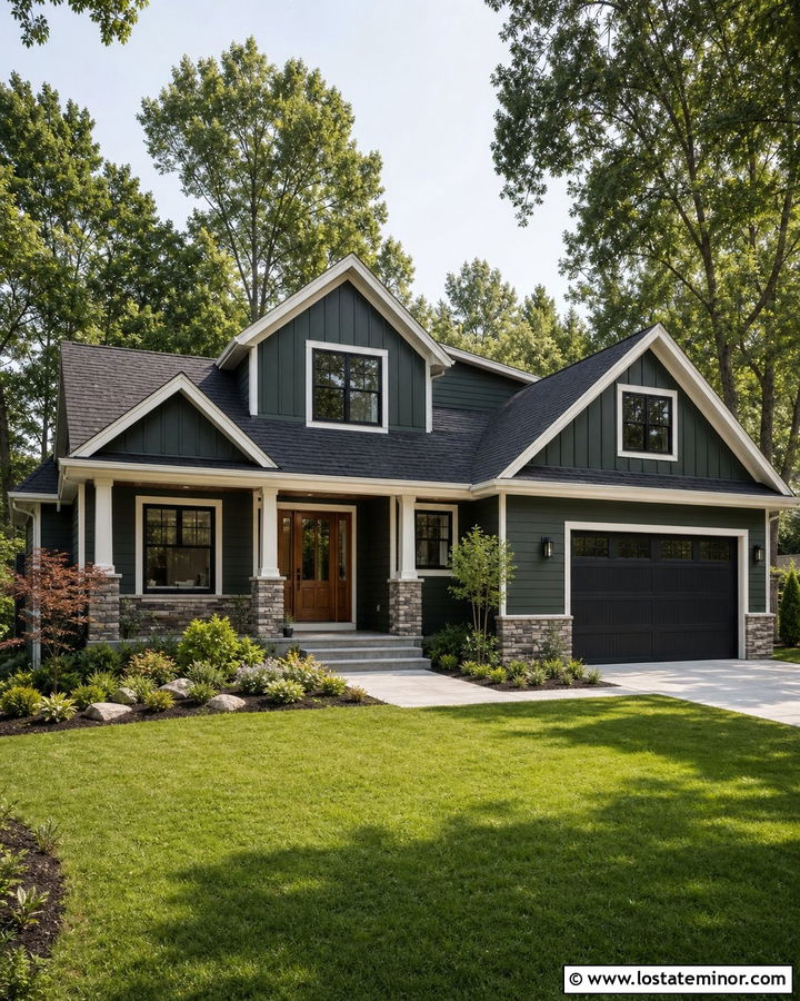 Forest Green House With Cross Gables - 30 Forest Green House Design With Gables Ideas