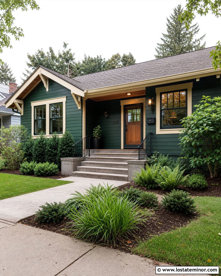 Forest Green House With Matching Storm Door - 30 Forest Green House Design With Storm Door Ideas