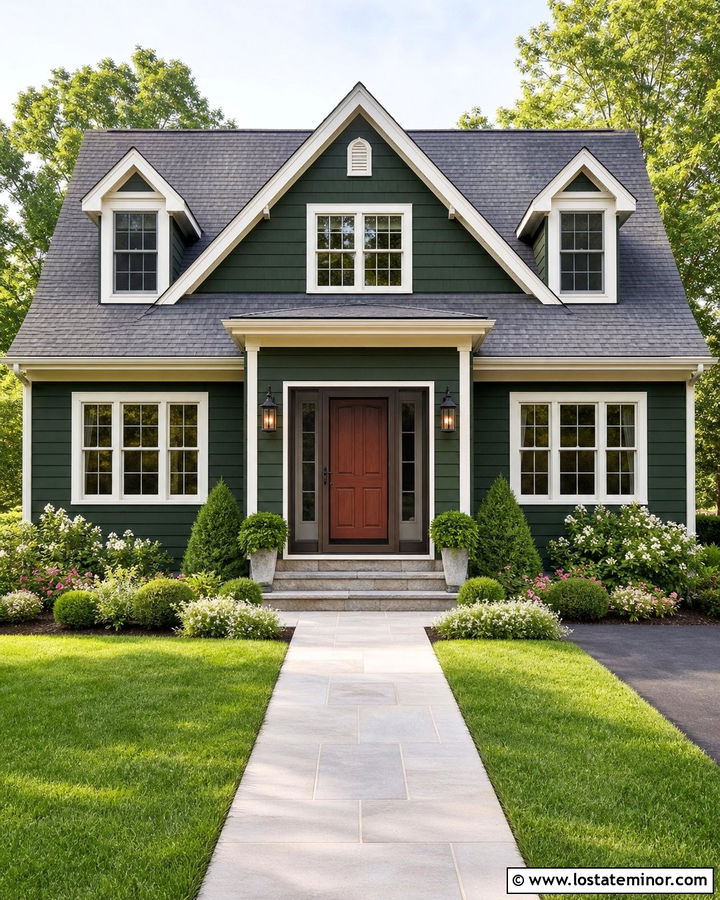 Forest Green House With Retractable Screen Door - 30 Forest Green House Design With Screen Door Ideas