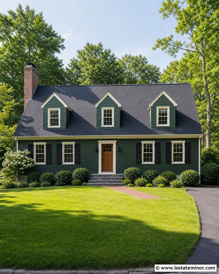 Forest Green House With Shingle Dormers - 30 Forest Green House Design With Shingles Ideas