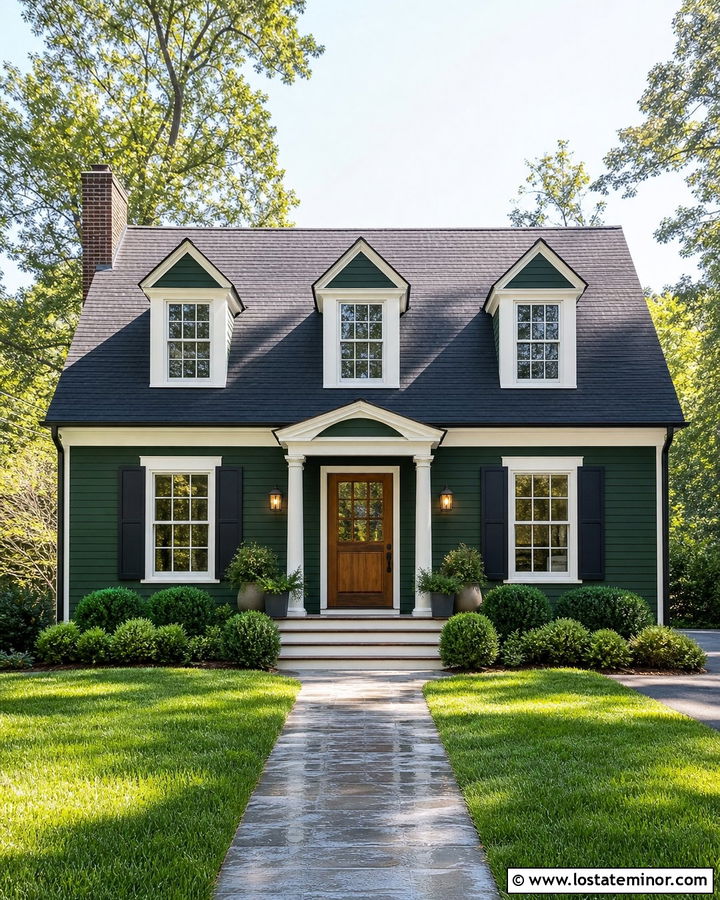 Forest Green House With Updated Existing Dormers - 30 Forest Green House Design With Dormers Ideas