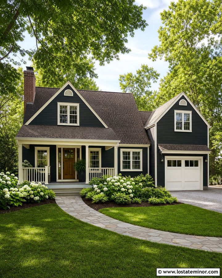 Forest Green Siding With Cream Trim - 30 Forest Green House Design With Siding Ideas