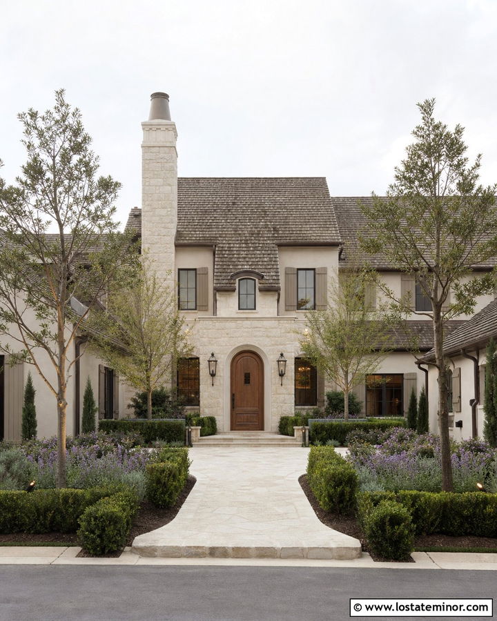 French Country House With Limestone Exterior - 30 Stone House Design With Stone Accents Ideas