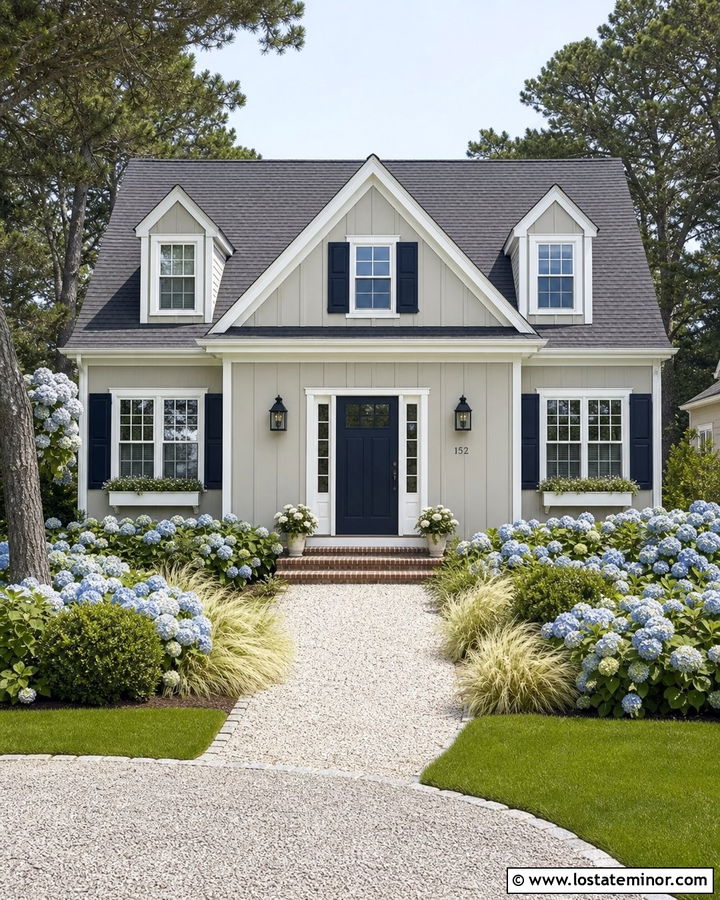 Greige Board And Batten Cape Cod House - 30 Greige House Design With Board and Batten Ideas