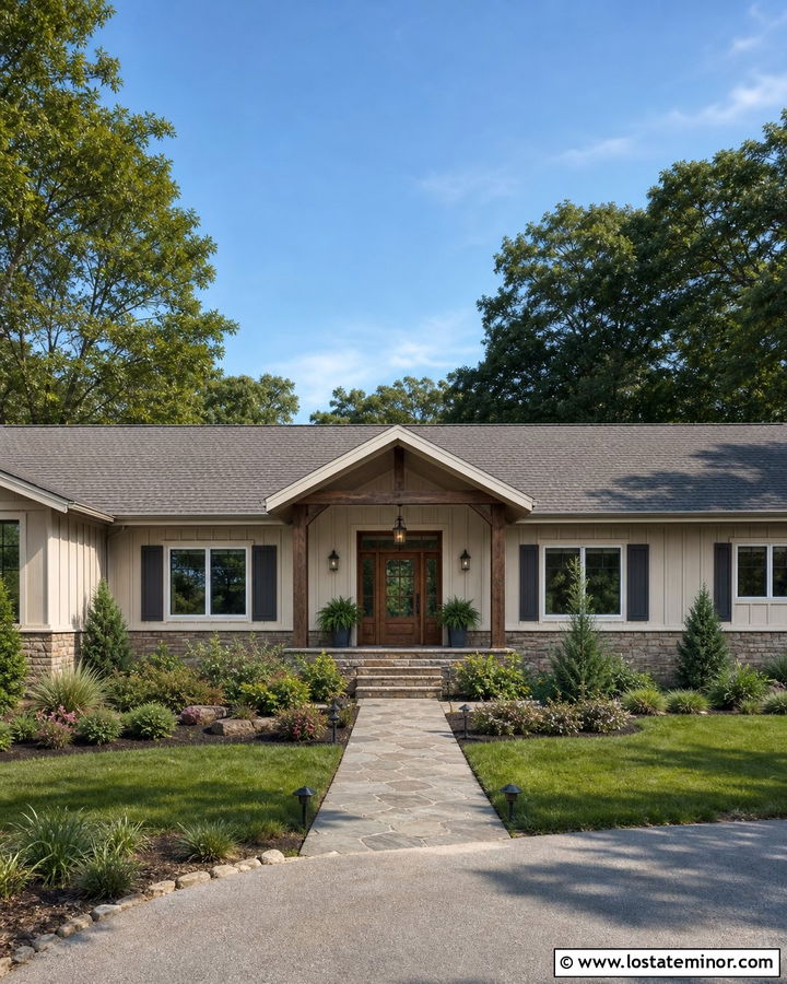 Greige Board And Batten Ranch House - 30 Greige House Design With Board and Batten Ideas