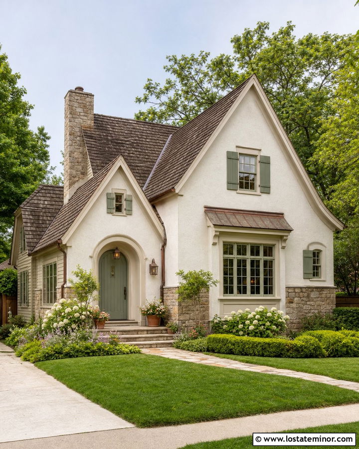 Greige Cottage With Sandstone Wainscoting - 30 Greige House Design With Wainscoting Ideas