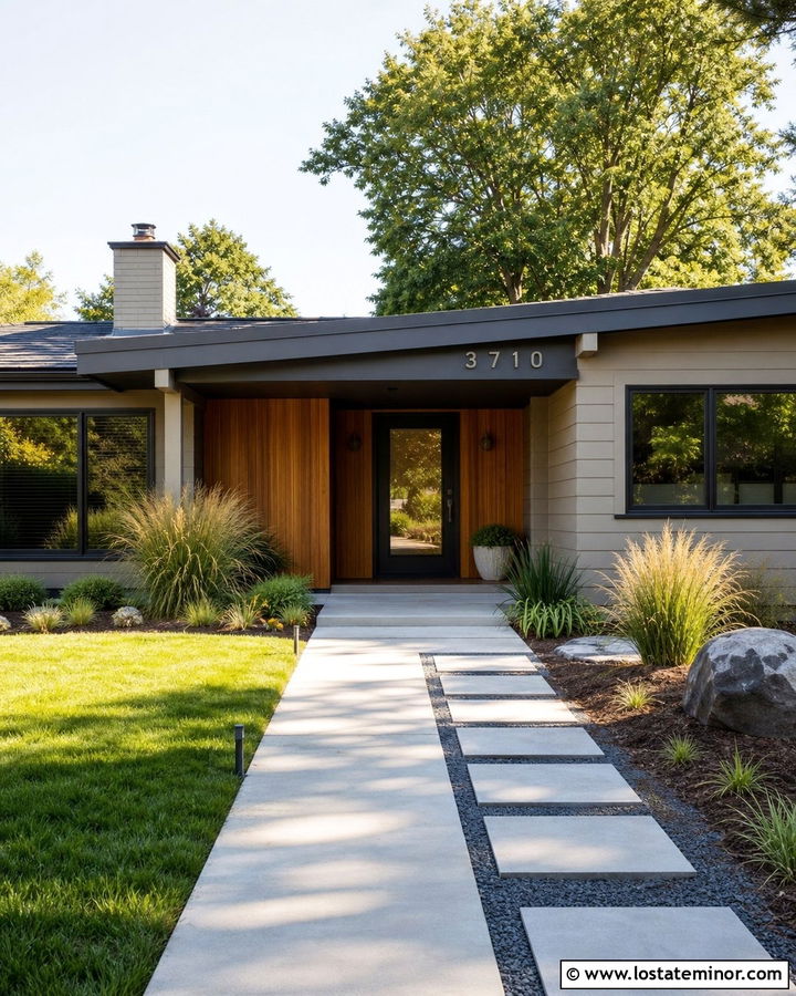 Greige House With Address Numbers On Fascia - 30 Greige House Design With House Numbers Ideas