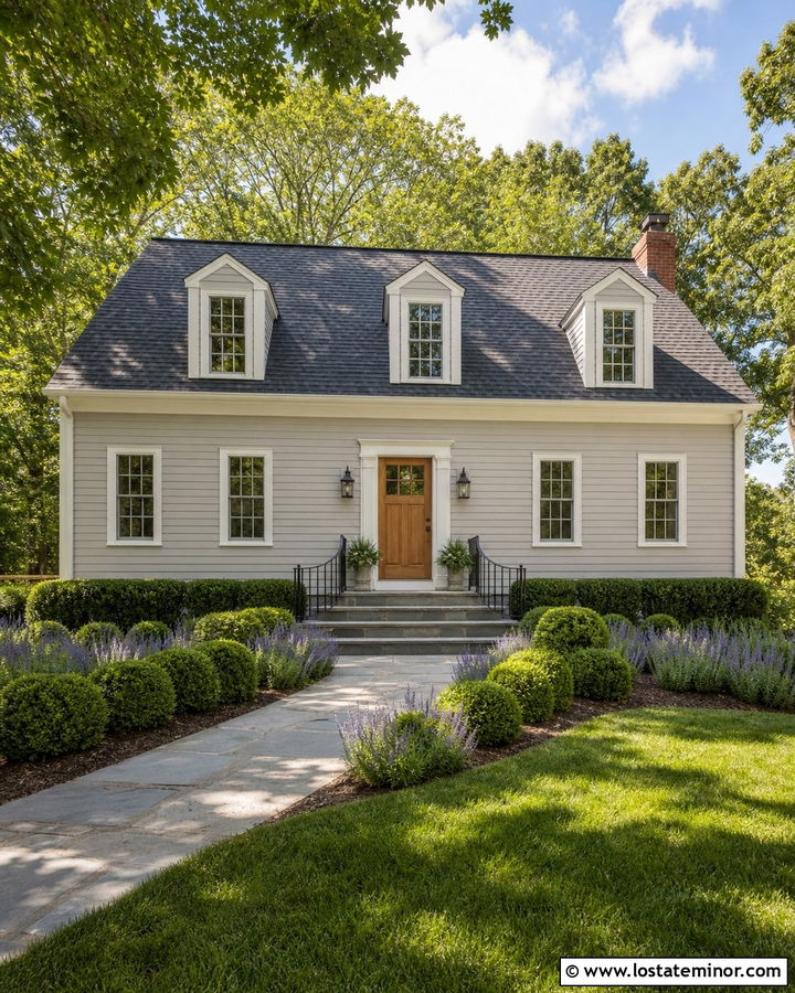 Greige House With Bluestone Steps - 30 Greige House Design With Steps Ideas