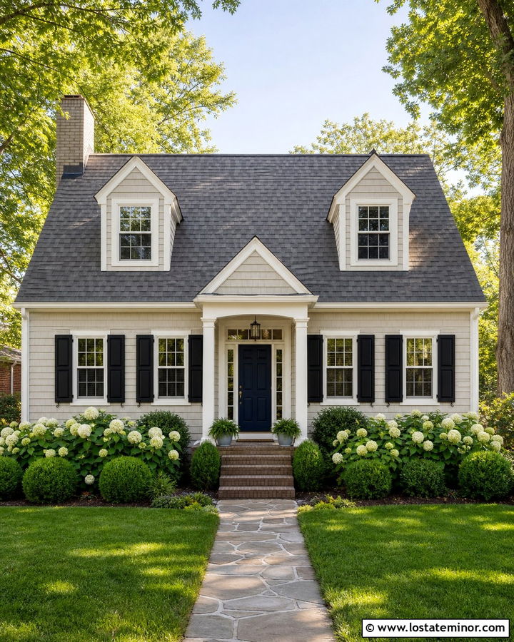 Greige House With Gray Shingle Roof - 30 Greige House Design With Roof Ideas