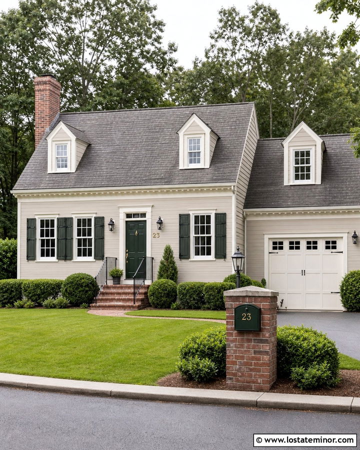 Greige House With Numbers On Mailbox - 30 Greige House Design With House Numbers Ideas