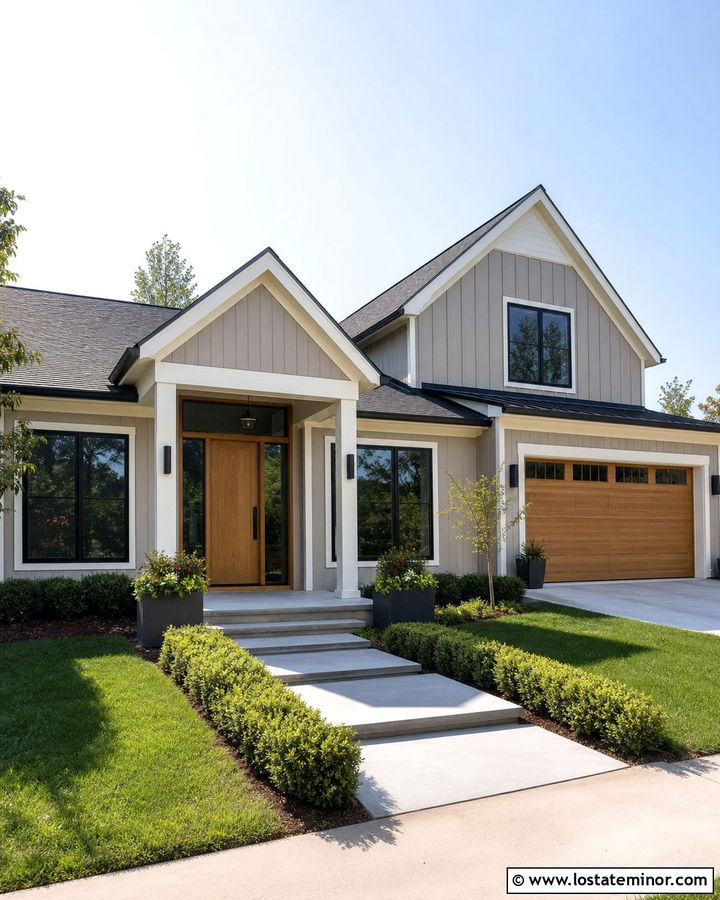 Greige House With Retractable Screen Door - 30 Greige House Design With Screen Door Ideas