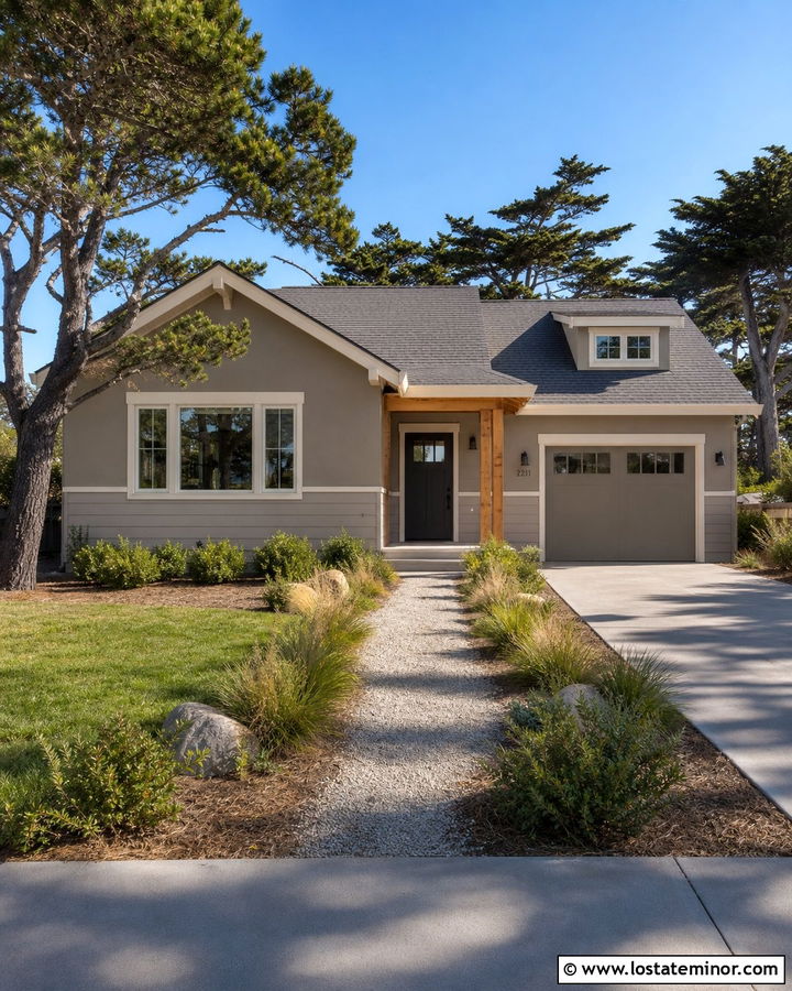Greige House With Shiplap Wainscoting - 30 Greige House Design With Wainscoting Ideas