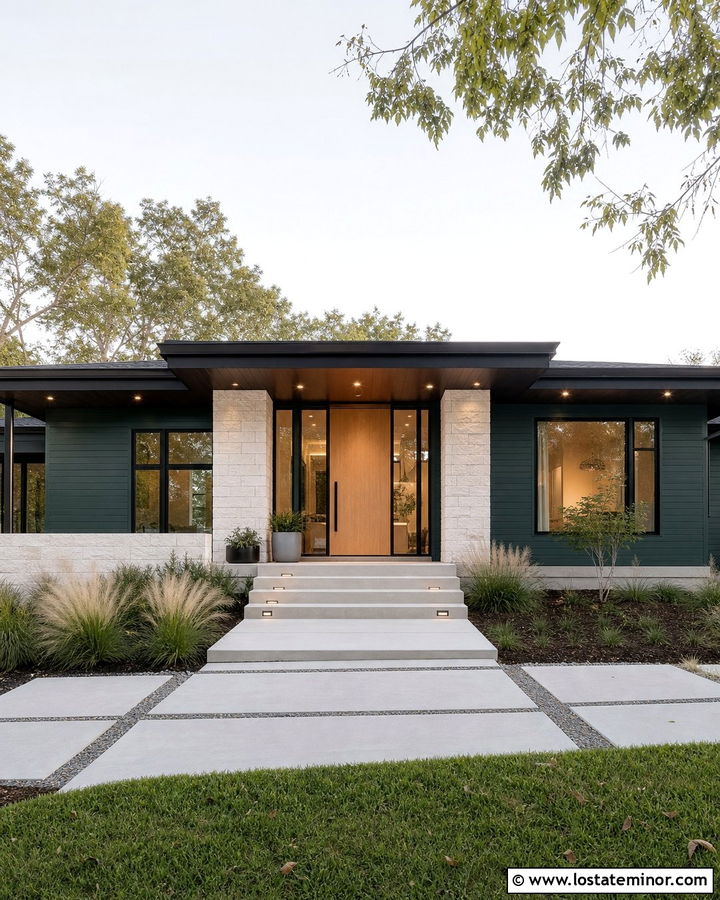 Hunter Green House With Black Porch Ceiling - 30 Hunter Green House Design With Porch Ceiling Ideas