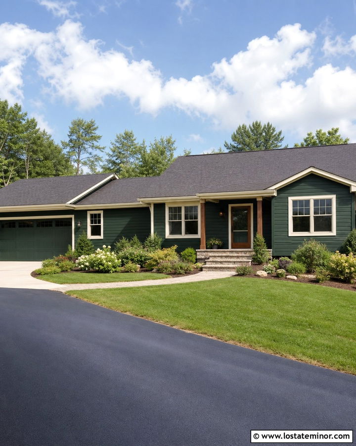 Hunter Green House With Matching Screen Door - 30 Hunter Green House Design With Screen Door Ideas