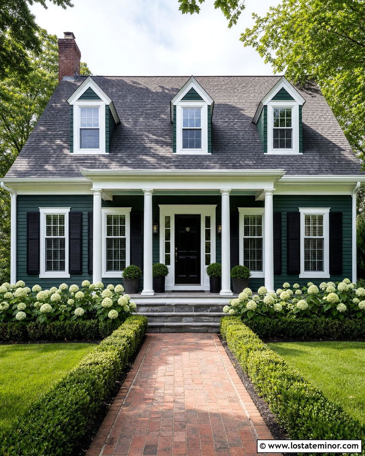 Hunter Green House With Mint Porch Ceiling - 30 Hunter Green House Design With Porch Ceiling Ideas