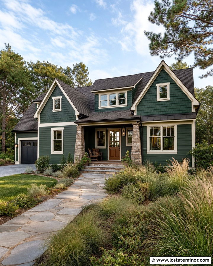Hunter Green House With Shingle Dormers - 30 Hunter Green House Design With Dormers Ideas