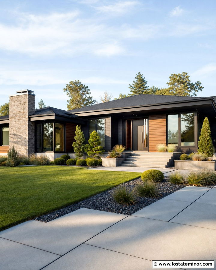 Jet Black House With Bronze Trim - 30 Jet Black House Design With Trim Ideas