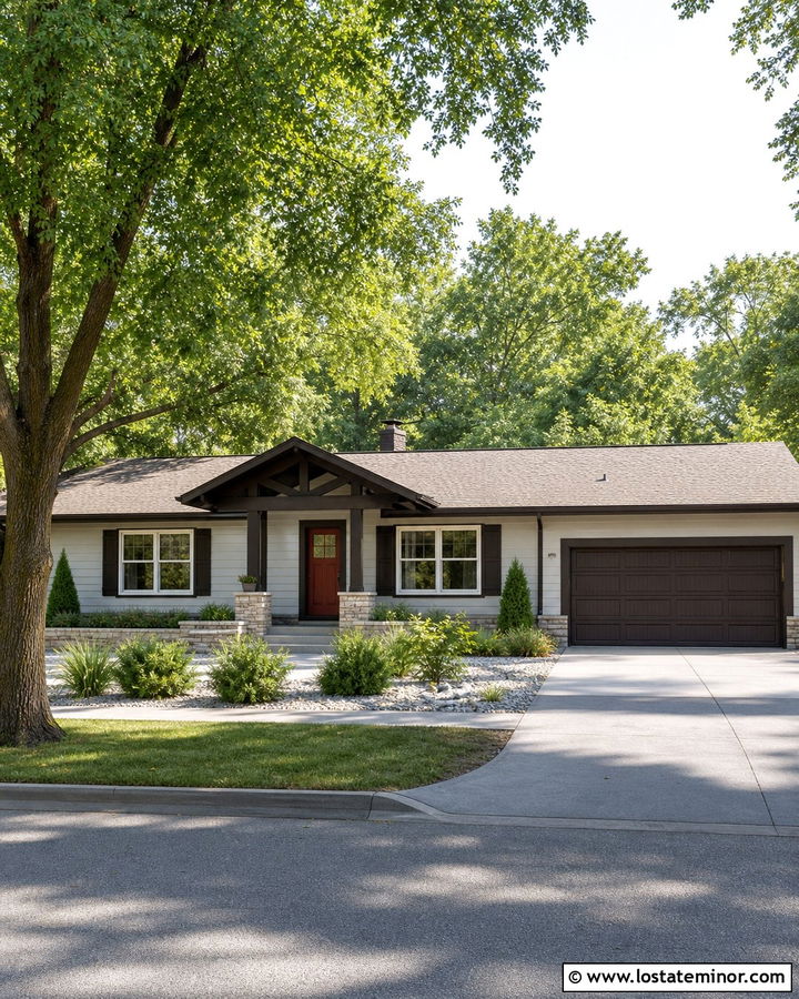 Light Gray House With Dark Brown Trim - 30 Light Grey House Design With Trim Ideas