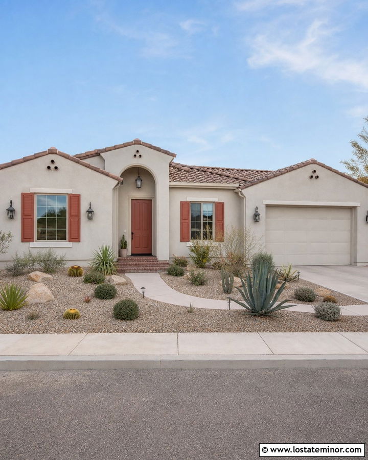 Light Gray House With Terracotta Accents - 30 Light Grey House Design With Accents Ideas