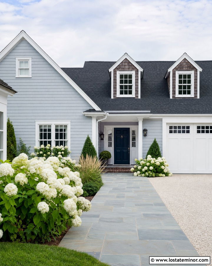 Light Grey Cape Cod House With Cedar Shake - 30 Light Grey House Design With Cedar Shake Ideas