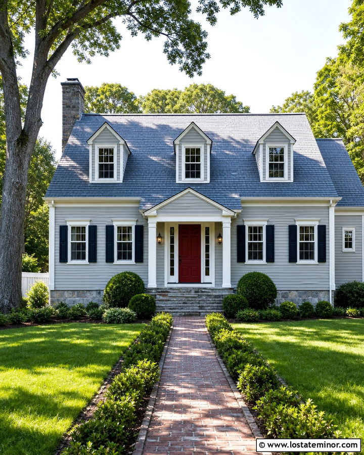 Light Grey House With Blue Grey Roof - 30 Light Grey House Design With Roof Ideas