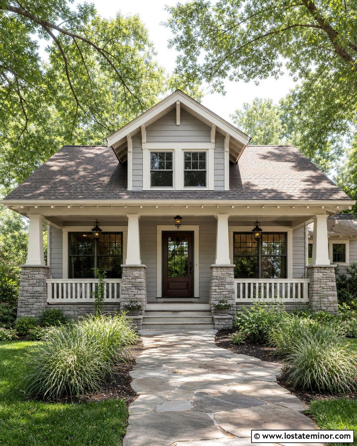 Light Grey House With Bronze Storm Door - 30 Light Grey House Design With Storm Door Ideas