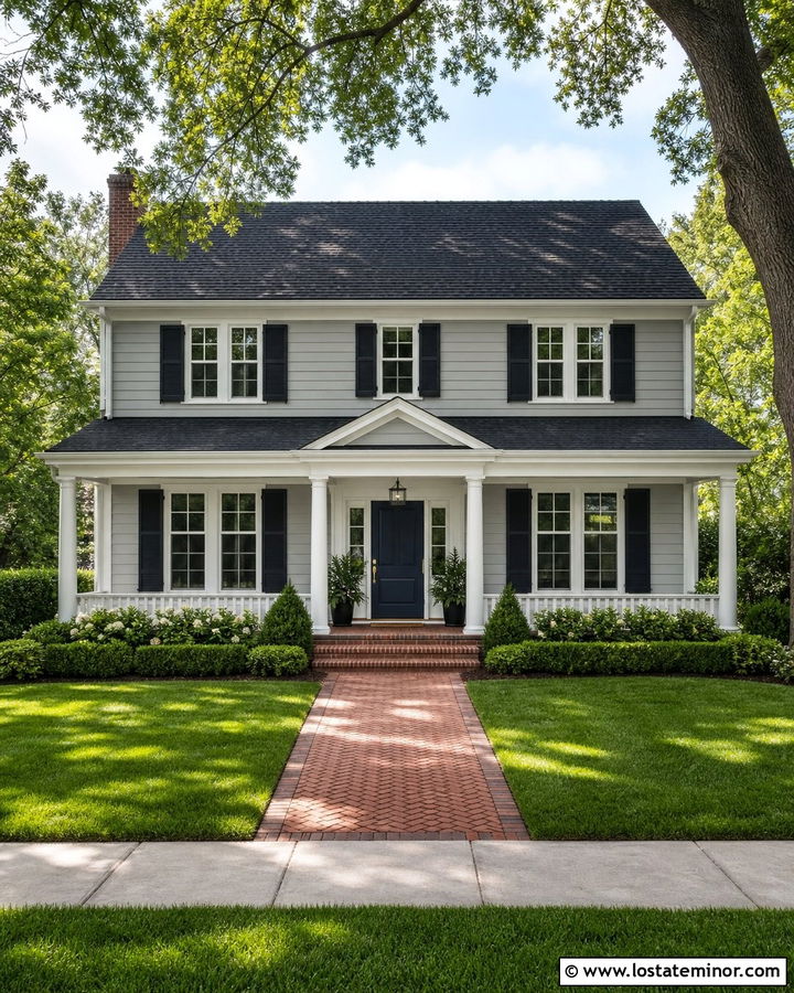 Light Grey House With Charcoal Roof - 30 Light Grey House Design With Roof Ideas